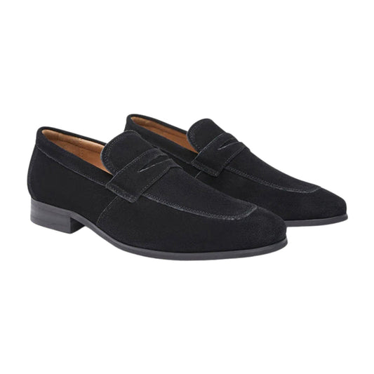 St.Vaxholm Lyxiga loafers i mockaläder – Svart – Herr