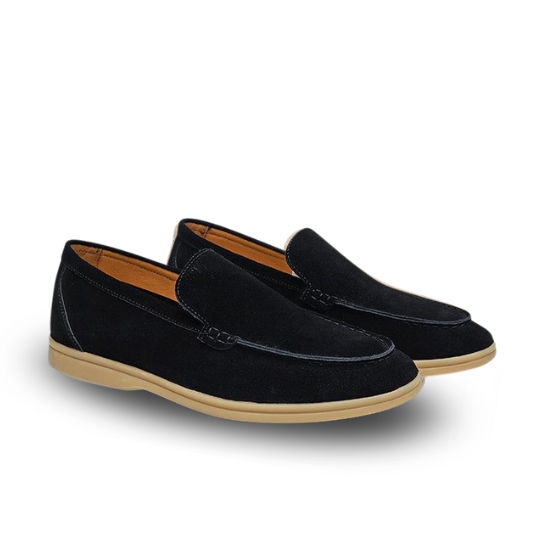 St.Vaxholm Premium loafer i mockaläder – Svart - Herr