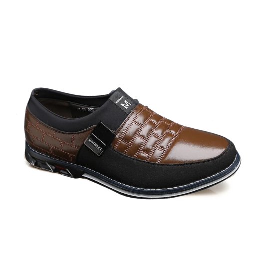 St.Vaxholm Slip-on läderskor – Brun – Herr