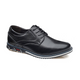 St.Vaxholm Oxford Lisse Stripe – finsko i äkta läder – Svart – Herr