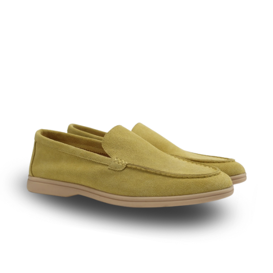 St.Vaxholm Premium loafer i mockaläder – Ljusgrön – Herr