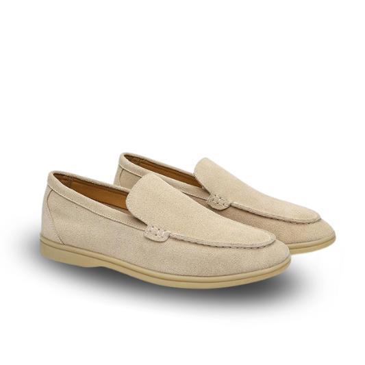 St.Vaxholm Premium loafer i mockaläder – Beige- Herr