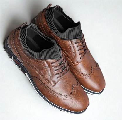 St.Vaxholm Oxford Classic Läderskon – Brun - Herr