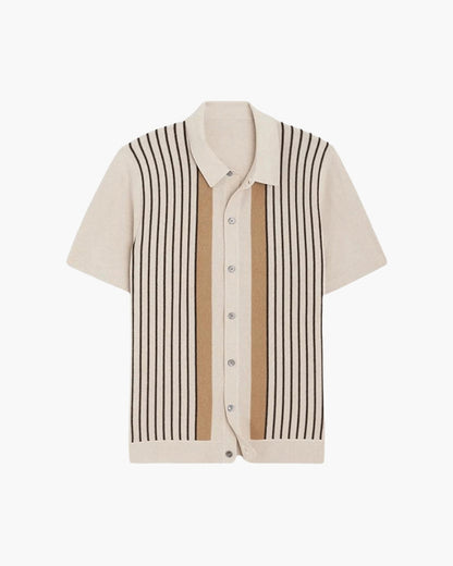 St.Vaxholm - Monte Carlo Retro Stripe Knit Polo