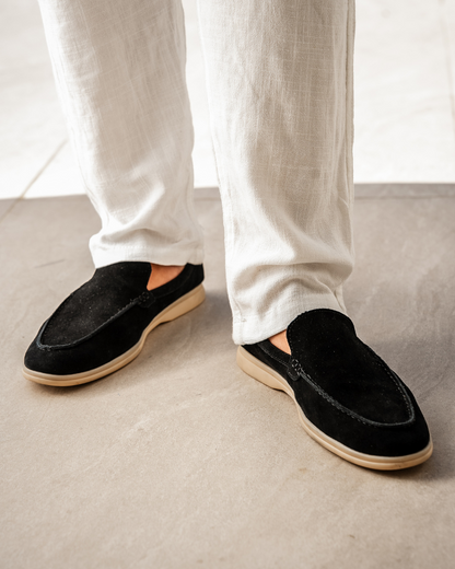 St.Vaxholm Premium loafer i mockaläder – Svart - Herr