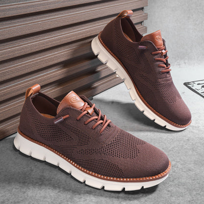 St.Vaxholm - Urban Eleganta och Bekväma Herrsneakers – Vinröd