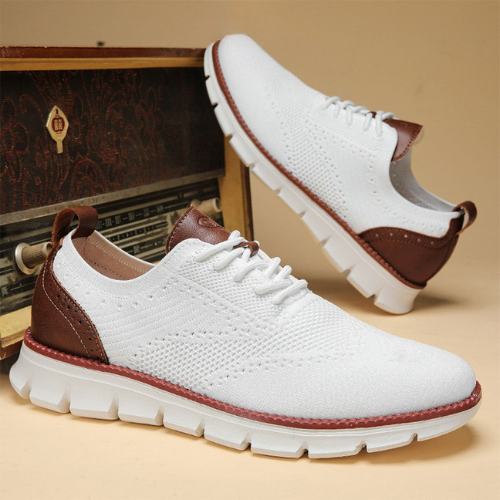 St.Vaxholm - Flexknite Andningsbara och Bekväma Sneakers - Vit