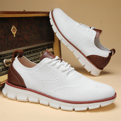 St.Vaxholm - Flexknite Andningsbara och Bekväma Sneakers - Vit